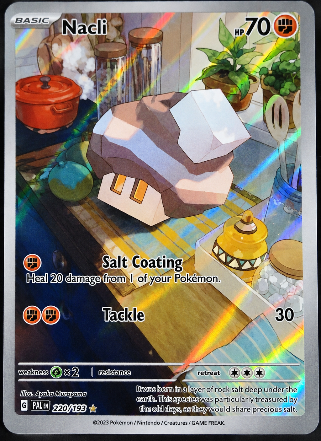 2023 Pokémon Paldea Evolved Nacli #220/193 Illustration Rare