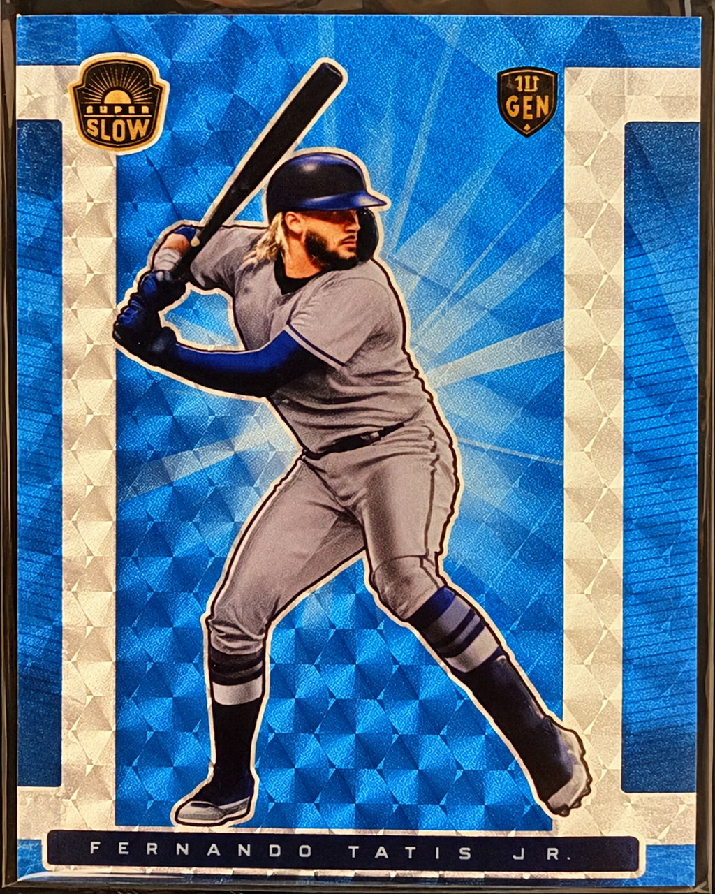 2021 Super Glow Fernando Tatis Jr. #6 Blue Cracked Ice 1/1 – True One of One