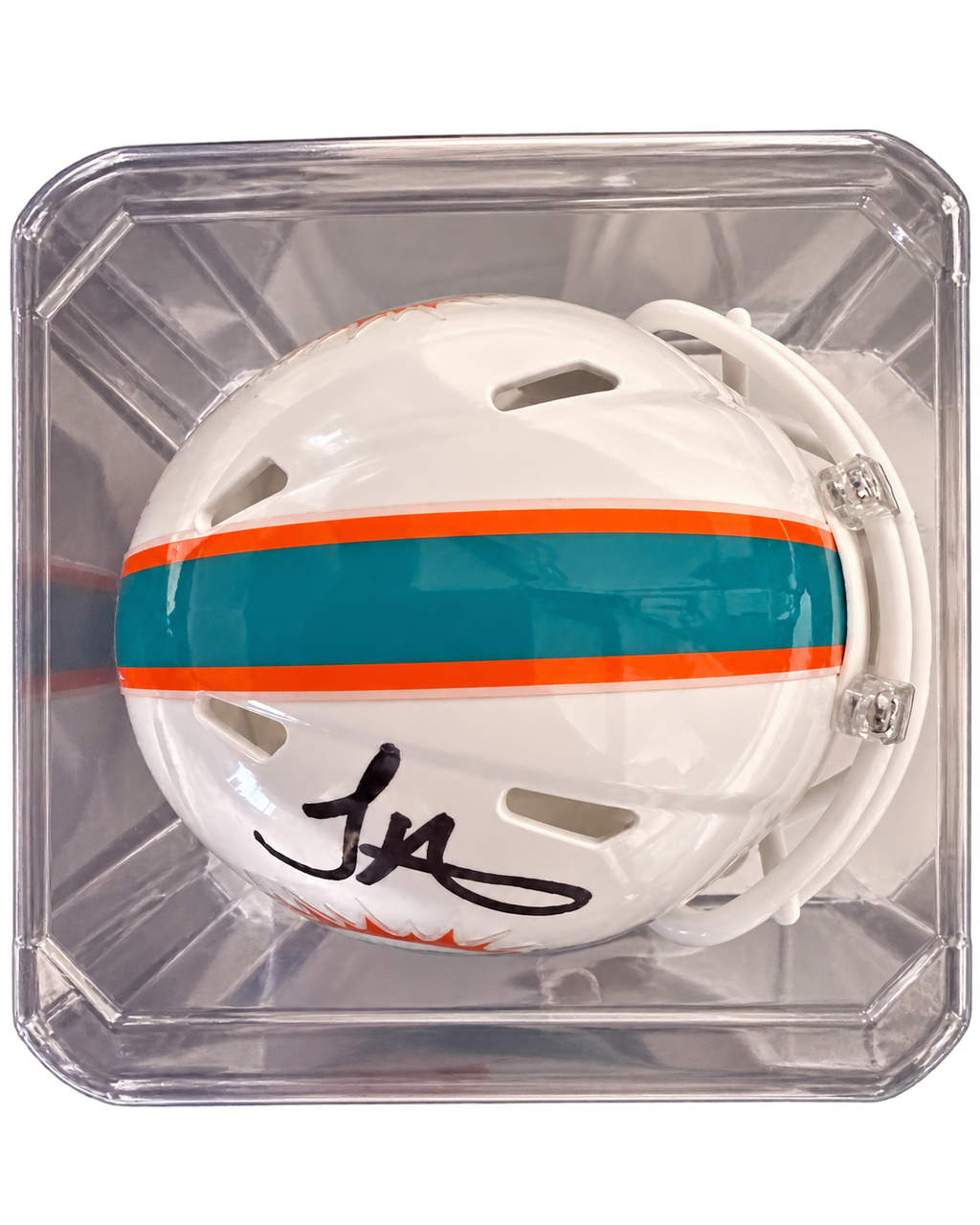 Tyreek Hill Signed Dolphins Mini Helmet - Beckett