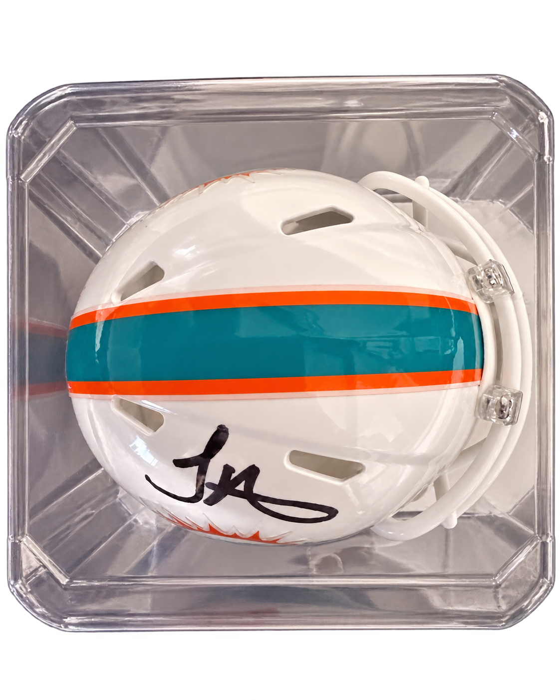 Tyreek Hill Signed Dolphins Mini Helmet - Beckett