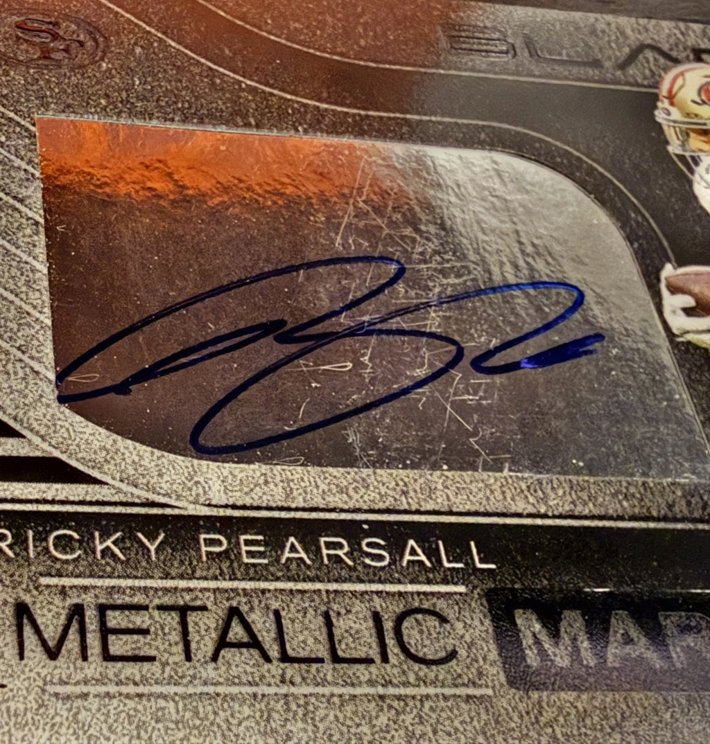 2025 Panini Black Ricky Pearsall Metallic Marks Auto #MMK-RPL 143/240
