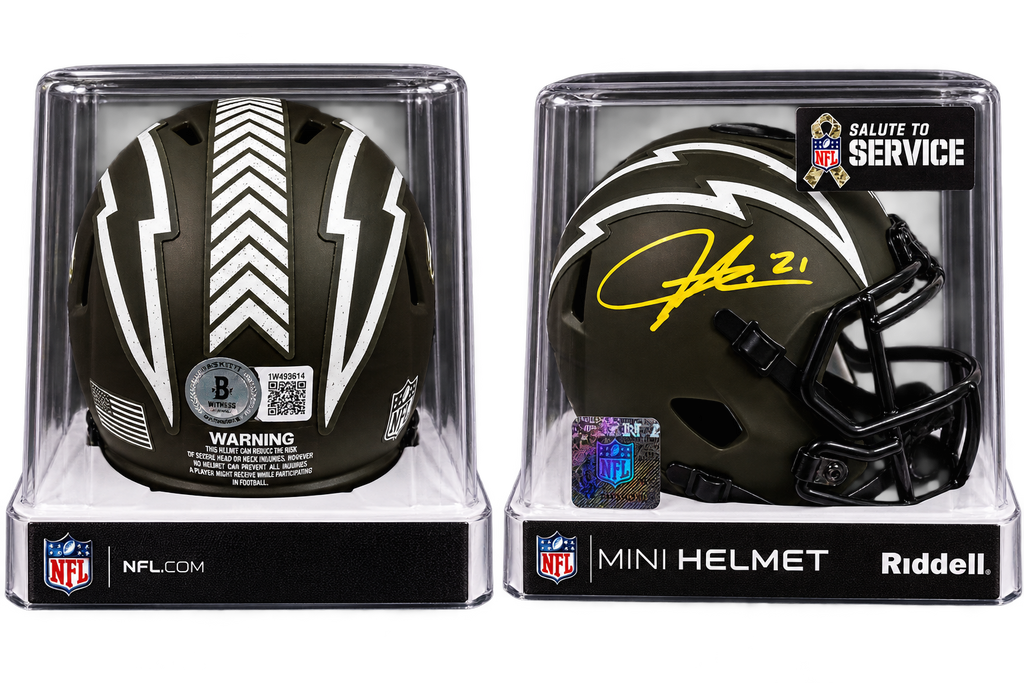 LaDainian Tomlinson Signed Chargers Mini Helmet - Beckett