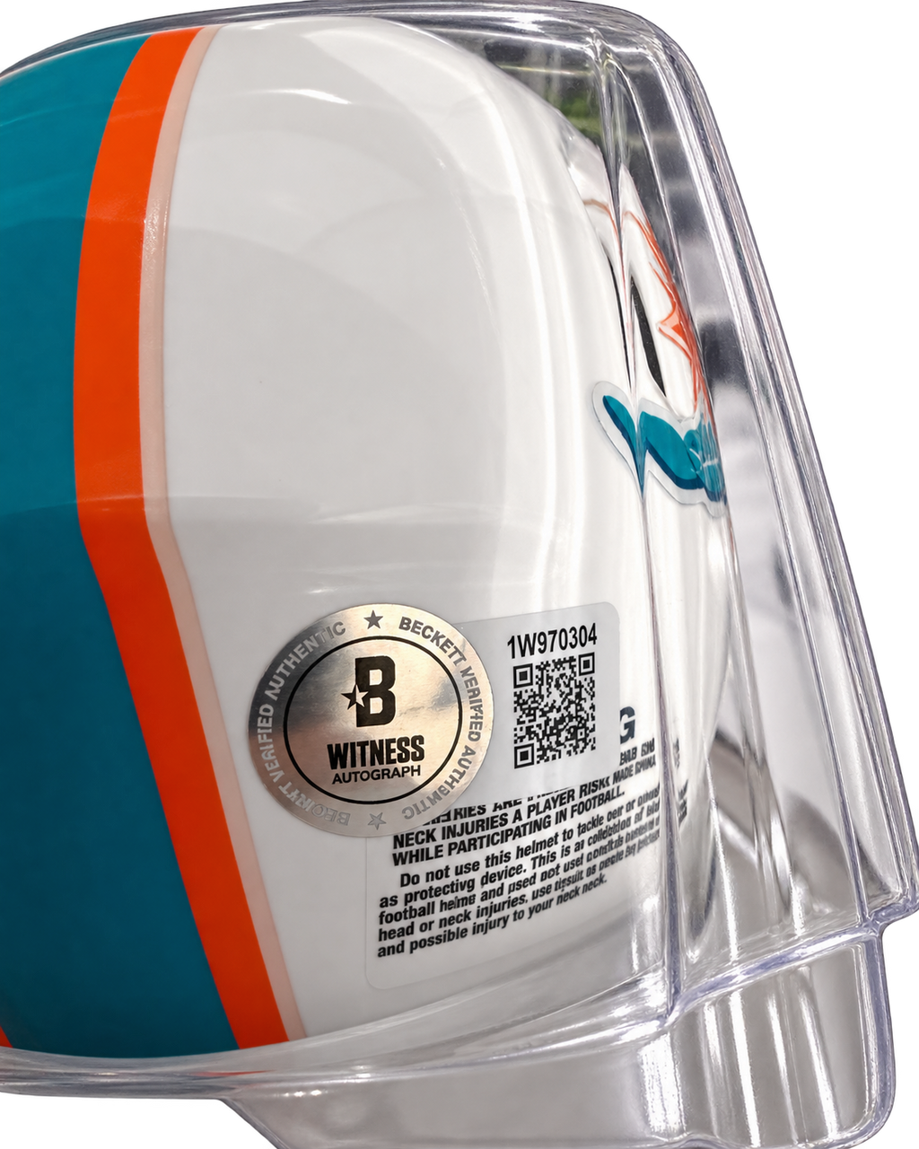 Tyreek Hill Signed Dolphins Mini Helmet - Beckett