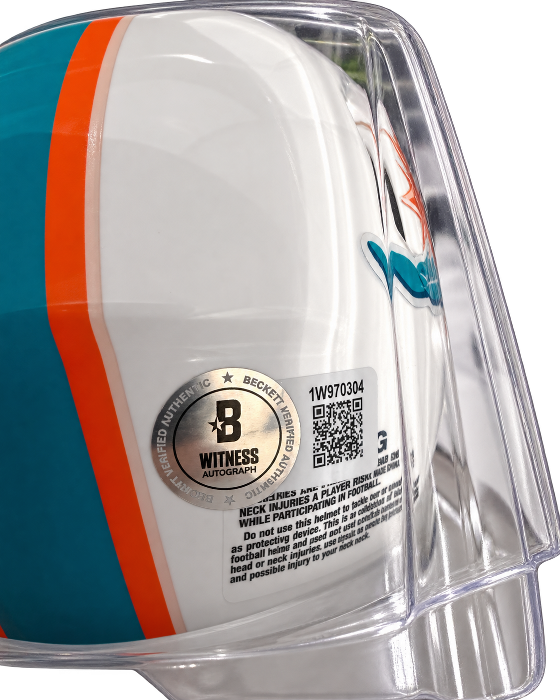Tyreek Hill Signed Dolphins Mini Helmet - Beckett