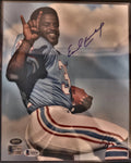 Earl Campbell Houston Oilers Signed 8.5x11 Photo Beckett Authenticated