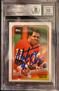 1988 Topps Christian Okoye #363 Signed Rookie RC Beckett Auto 10