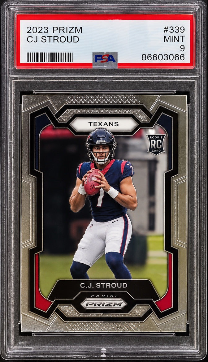 2023 Panini Prizm C.J. Stroud Rookie RC #339 PSA 9 Mint