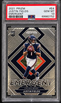 2021 Panini Prizm Justin Fields Emergent RC #E-4 PSA 10 Gem Mint