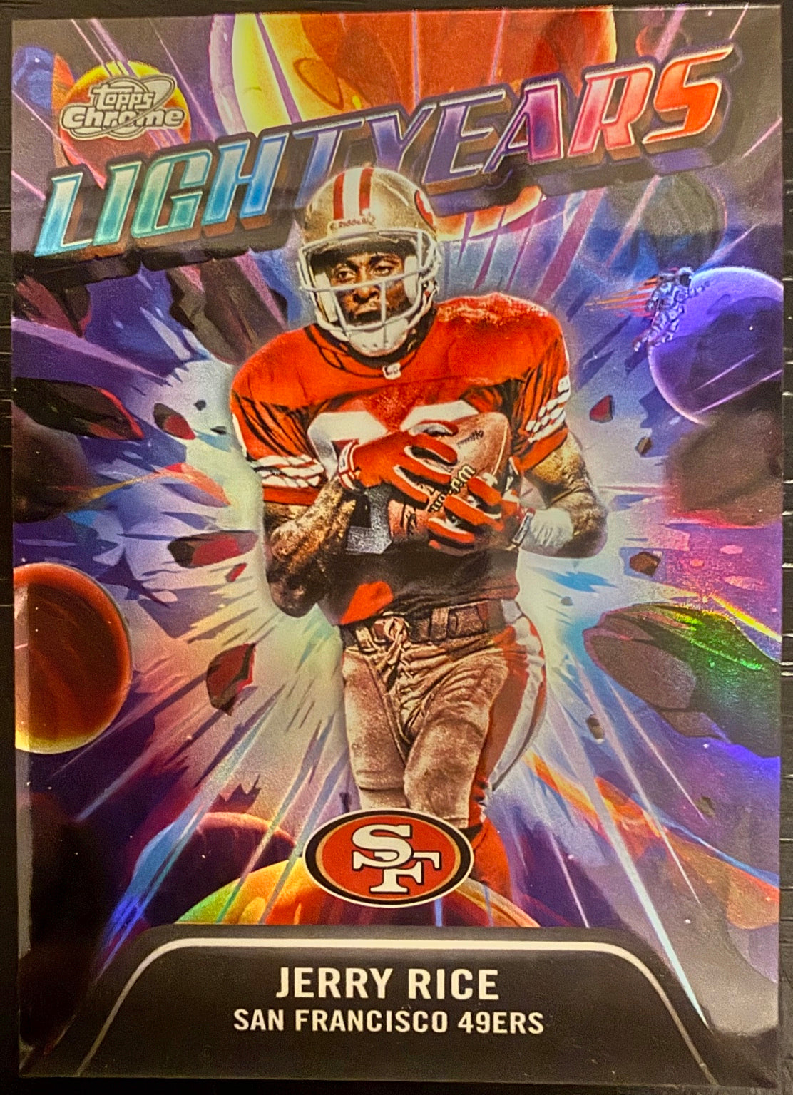 2025 Topps Cosmic Chrome Jerry Rice Light Years #LY-12 SP Case Hit 49ers