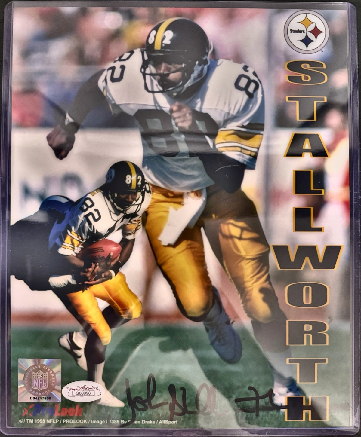John Stallworth Pittsburgh Steelers Signed 8.5x11 Photo JSA Authenticated