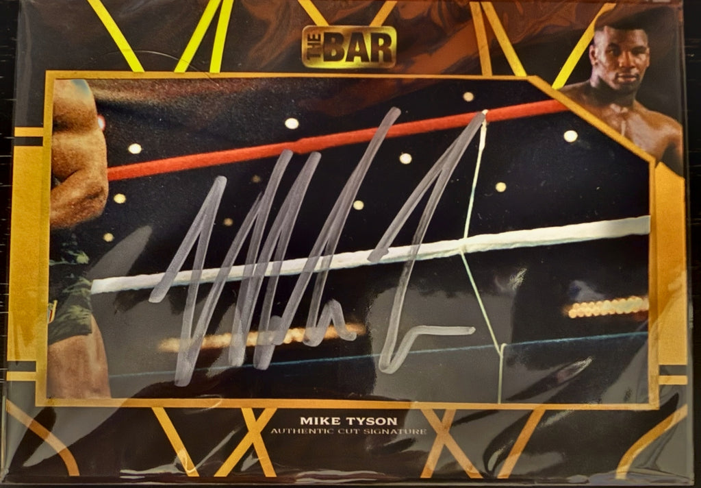 2022 The Bar Mike Tyson Cut Signature #CS-MT BAS Witnessed