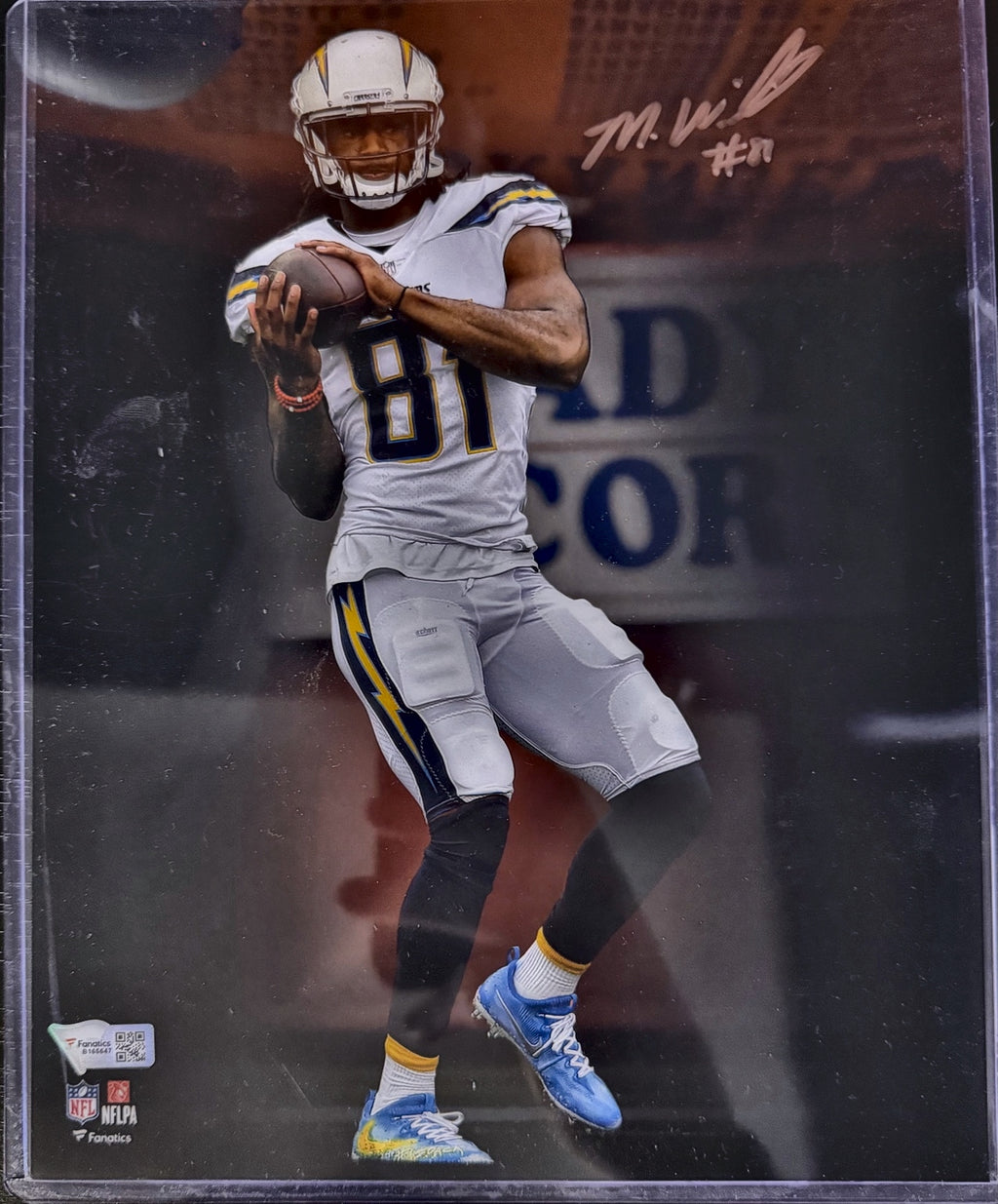 Mike Williams Los Angeles Chargers Autographed Photo #81 Fanatics Authentic