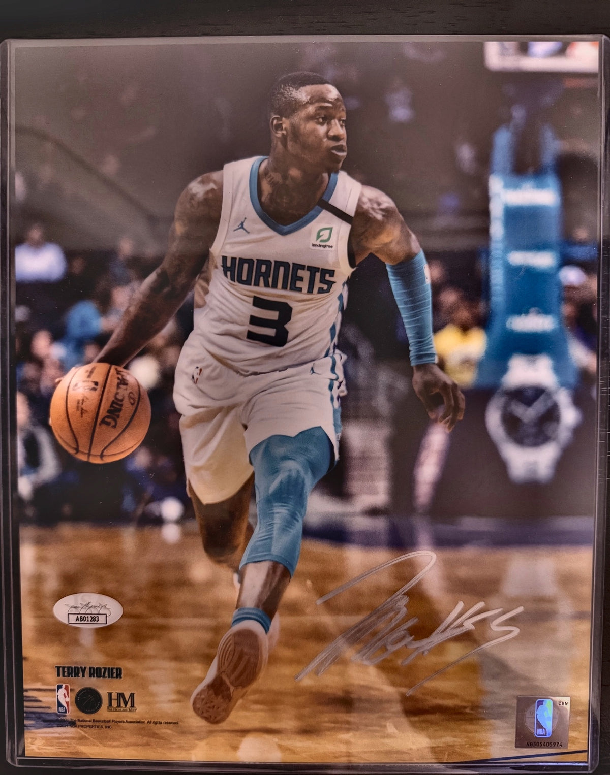 Terry Rozier Charlotte Hornets Signed 8.5x11 Photo JSA NBA Authenticated
